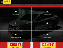 Tablet Screenshot of ganleynissan.com